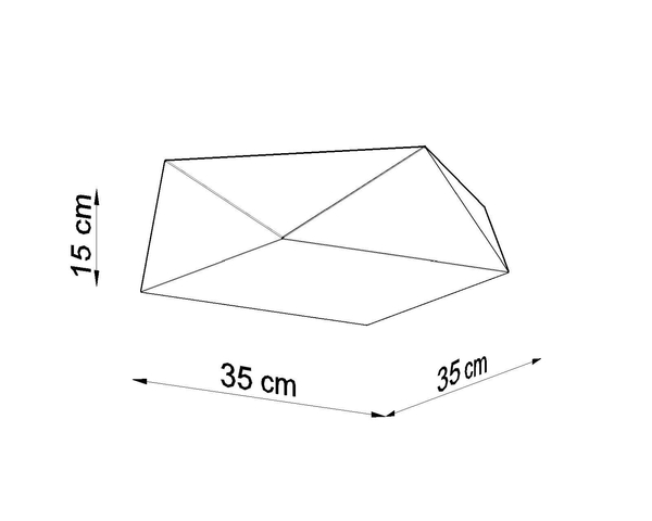 LAMPA sufitowa SL.0689 geometryczna OPRAWA natynkowa biała