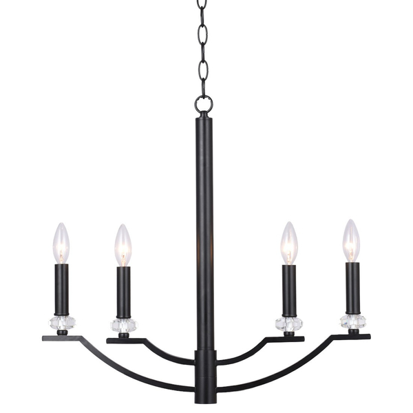 Antyczna LAMPA wisząca HIMS 310507 Polux metalowy ZWIS świecznikowy do salonu loft czarny