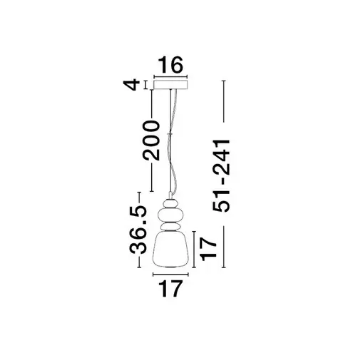 Porcelanowa lampa wisząca FELANZO LE45240 biała złota niebieska
