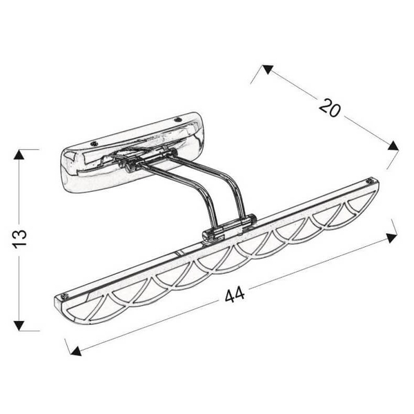 Kinkiet nad lustro Move 21-72856 LED 6W 4000K regulowany chrom
