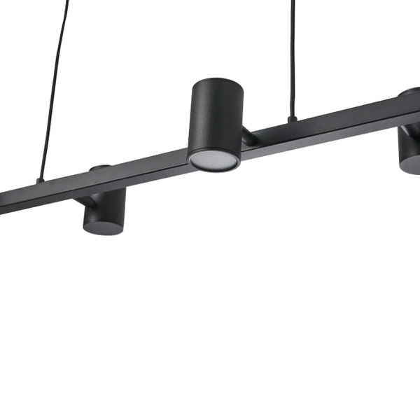 Wielopunktowa lampa wisząca Noe PL0111-BK Yaskr listwa do kuchni czarna