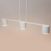 Potrójna zwisająca lampa Mila 3 41350 do jadalni metalowa biała