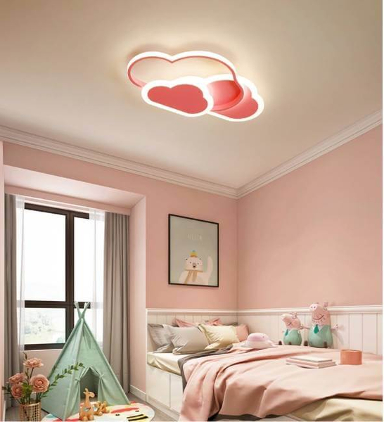 Dziecięcy plafon 415 Domeno LED 58W 2700K-6500K chmurki cloud różowy