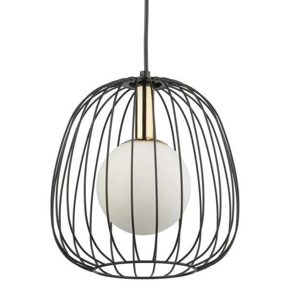 Lampa wisząca Bell 40726 Sigma druciana jadalniana czarna złota