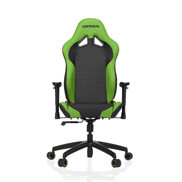 Obrotowy fotel gabinetowy S-line tapicerowany szary zielony