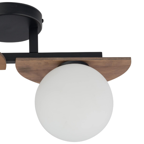 Szklane kule MIRROR sufitowa lampa do sypialni biała brązowa