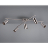 Sufitowa lampa VANTOS DL507612400 Trio regulowane tubki do jadalni srebrna
