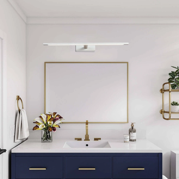 Kinkiet LAMPA ścienna ISLA GS-LWB-12W/3 WH Light Prestige metalowa OPRAWA galeryjka LED 12W 3000K nad obraz IP44 biała