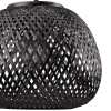 Ekologiczna lampa wisząca Zanzibar 329219 boho ażurowa czarna
