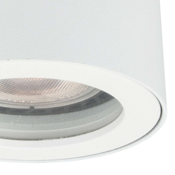 Sufitowa LAMPA tuba FARO LP-6510/1SM WH Light Prestige metalowy downlight IP65 okrągły biały