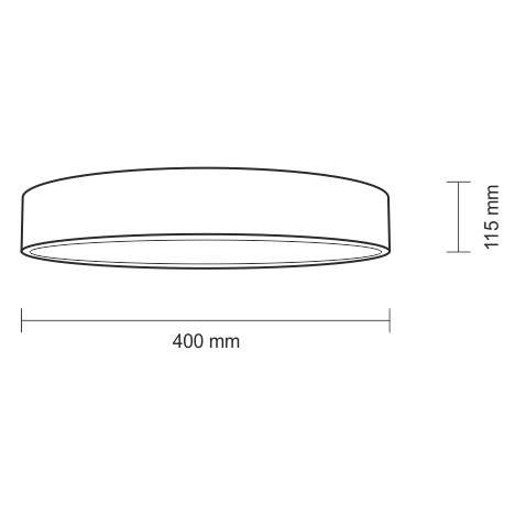 Plafon LAMPA sufitowa BUNGO 7139 Shilo okrągła OPRAWA metalowa biała