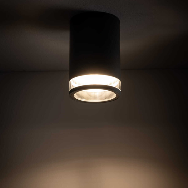 Łazienkowa lampa sufitowa Rock 10687 IP44 downlight metalowy grafitowy