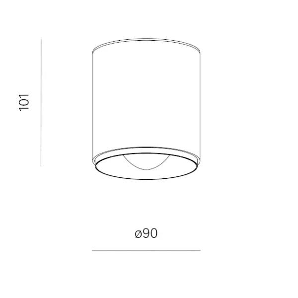 Spot sufitowy czarny łazienkowy QRLED next LED 9W 3000K IP44 tubka 47063-M930-W3-00-12