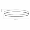 Okrągła szyna podtynkowa Magnetic Track ML8701 magnetyczna czarny