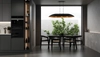 Wisząca lampa z kloszem Gondola M 40641 Sigma do salonu złota