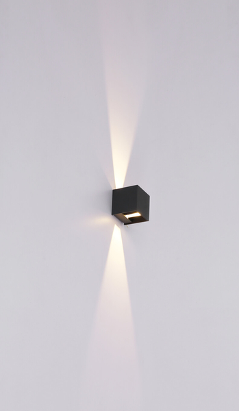 Zewnętrzny kinkiet Veronika 34168 kostka LED 6W 3000K grafitowa