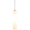 Szklana lampa wisząca CGKLOKP Copel zwis tuba biała złota