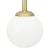 Loftowa LAMPA wisząca PARMA MLP4821 Milagro szklana OPRAWA modernistyczna ZWIS kula ball czarne białe mosiądz