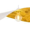 Wisząca falowana lampa LEAF biała złota 1xE27 kapelusz 41921