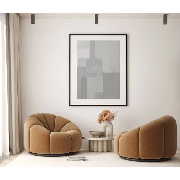 Natynkowa lampa do sypialni Ander CLN-28394-M-BRO Italux podłużna brązowa