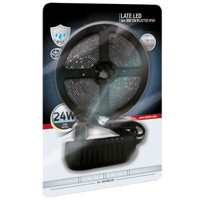 Taśma LED 24W 6500K LATE LED 03041 Ideus pasek 5 metrów 2100lm IP65 biała dekoracyjna