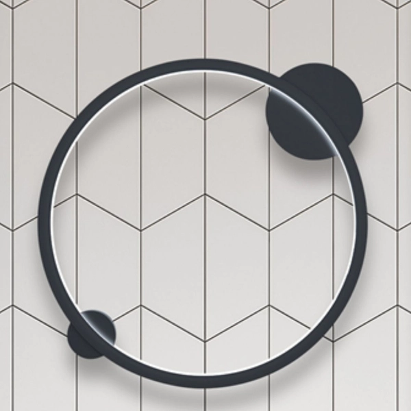 Lampa sufitowa/kinkiet ścienny Saturno ML8858 Milagro LED 25W 4000K IP44 czarny