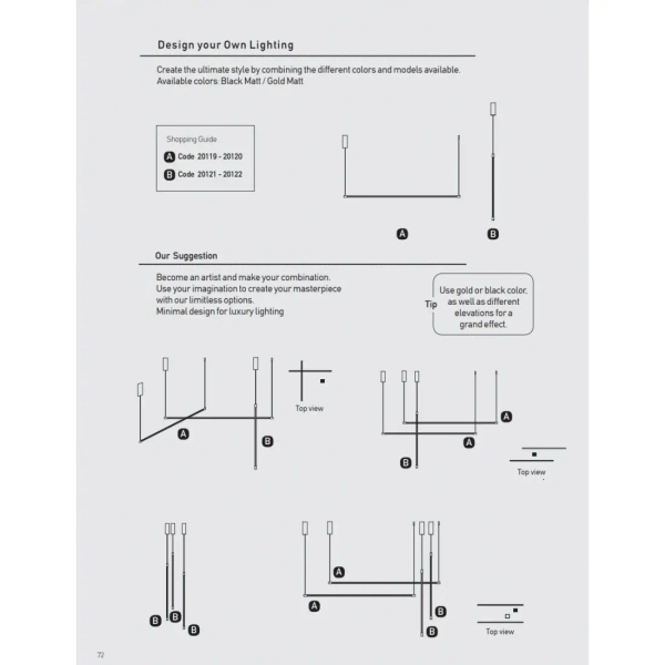 Nocna lampka wisząca 20121 LED 12W 3000K nad stolik do sypialni czarny