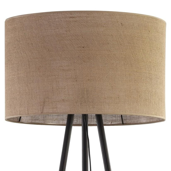 Lampa podłogowa na trójnogu Juta 5569 TK Lighting jutowa brązowa czarna