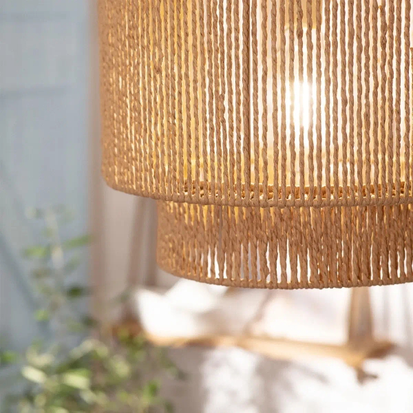 Salonowa lampa wisząca Boho ABR-LW14-BH-E27 Abruzzo tuba brązowy