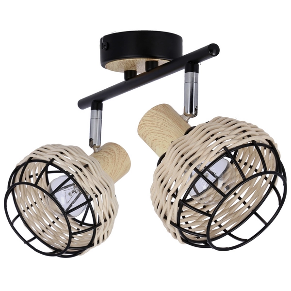 Lampa sufitowa Tajga 92-12203 Candellux na listwie drewniana czarna