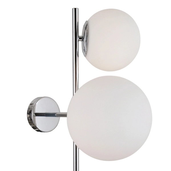 Loftowa LAMPA ścienna VAILANTE WL-31221-3B-CH Italux modernistyczna OPRAWA kinkiet szklane kule chrom