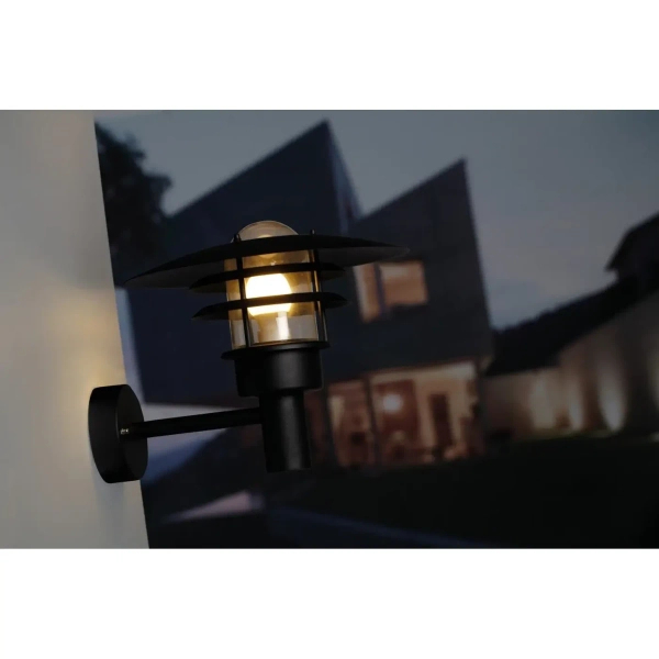 Metalowa lampa elewacyjna retro Lønstrup 71411003 IP44 czarny