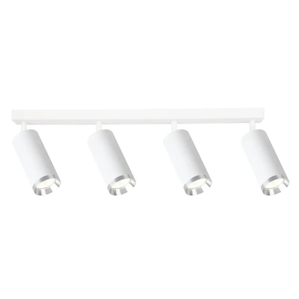 Przysufitowa lampa salonowa Mica Spot ML2101 tubki cylinder biały