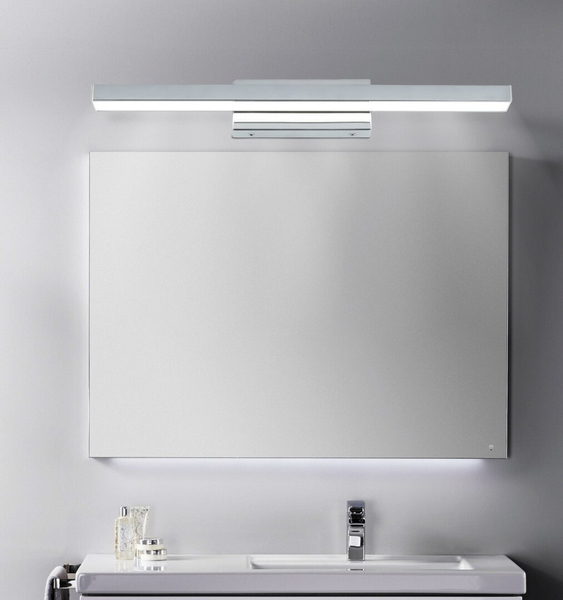 Kinkiet LAMPA łazienkowa JOHN 5897 Rabalux metalowa OPRAWA belka ścienna LED 12W 4000K IP44 chrom biała