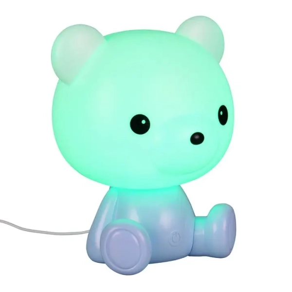 Nocna lampka dziecięca CUTIE R57991112 LED 0,3W 3000K miś niebieski