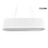 Ryflowana lampa wisząca MAZAYA biała MSE1501100607 1xLED 71,5W nad stół
