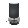 Abażurowa lampka na biurko Epiro TB-43648-BL-SG Italux czarny grafitowy