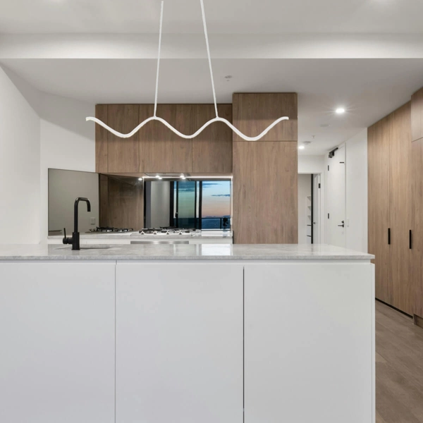 Wisząca lamp nad stół fala ZIGZAG ST-MD240602 WHITE LED 13W 3000K biała