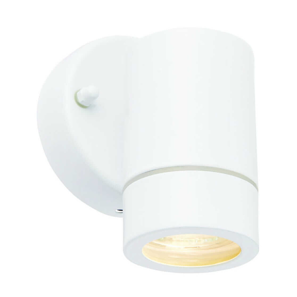 Lampa ścienna tuba Palin 75441 Saxby IP44 metalowa biała