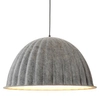 Lampa wisząca z kloszem Felt ST-10267P-S grey Step materiałowa szara