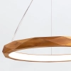 Wisząca lampa ring Angular QN-ANGULAR-RING-LED-80-TEAK LED 29W 3000K brąz