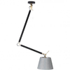 Wisząca lampa pokojowa zestaw Zyta AZ4192+AZ2601 wysięgnik czarna szara