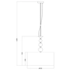 LAMPA wisząca REA RLD93163-1W Zumaline okrągła OPRAWA zwis abażurowy biały