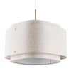 Lampa wisząca abażurowa Takai 2320403018 DFTP do jadalni beżowa