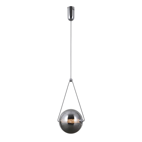 Zwieszana lampa Rastia PND-34361-M-CH-SG Italux LED 9W 3000K bańka chrom