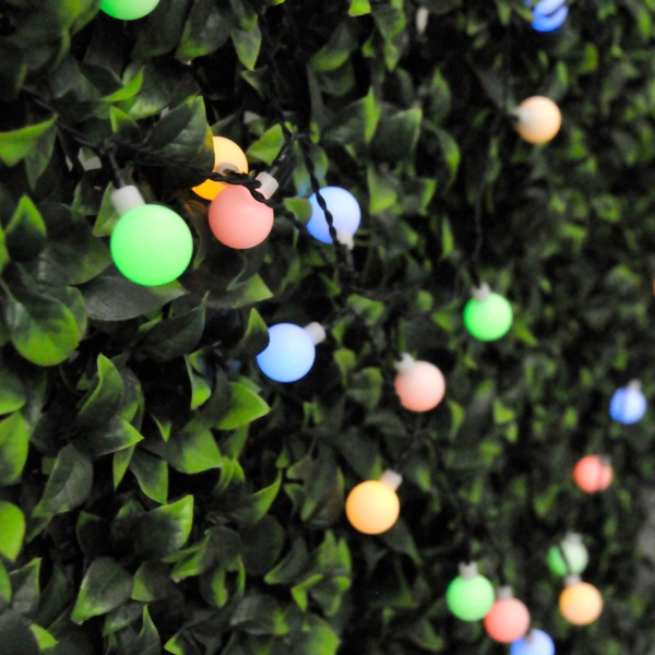 Girlanda zewnętrzna kulki dekoracja 30 LED IP44 3,9m multikolor