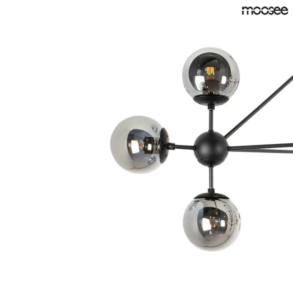 Lampa wisząca Astrifero MSE010100181 szklane kule czarne