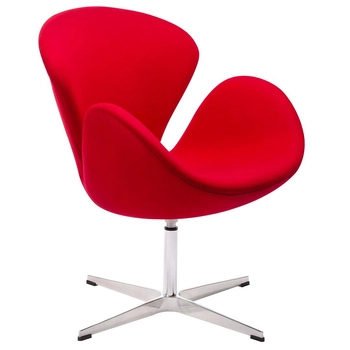 Wełniany fotel Swan Wool Premium KH15001100331 czerwony