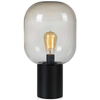 Stojąca LAMPA industrialna BROOKLYN 107481 Markslojd szklana LAMPKA stołowa loftowa na biurko czarna przydymiona