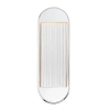 Żebrowana lampa ścienna Palais QN-PALAIS-WM-PN LED 17W 3000K nikiel